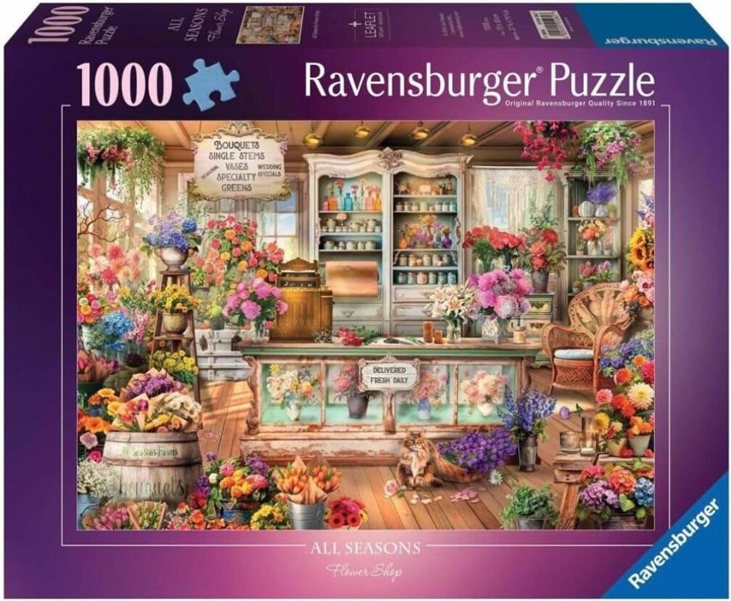 RAVENSBURGER Puzzle Romantic Blumenkasten 1000 Stü ck