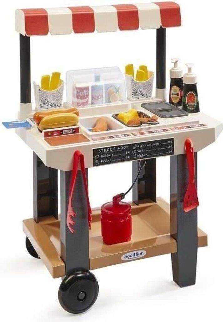 Spielküche Street Food Imbisswagen, Ecoiffier, Mit Zubehör