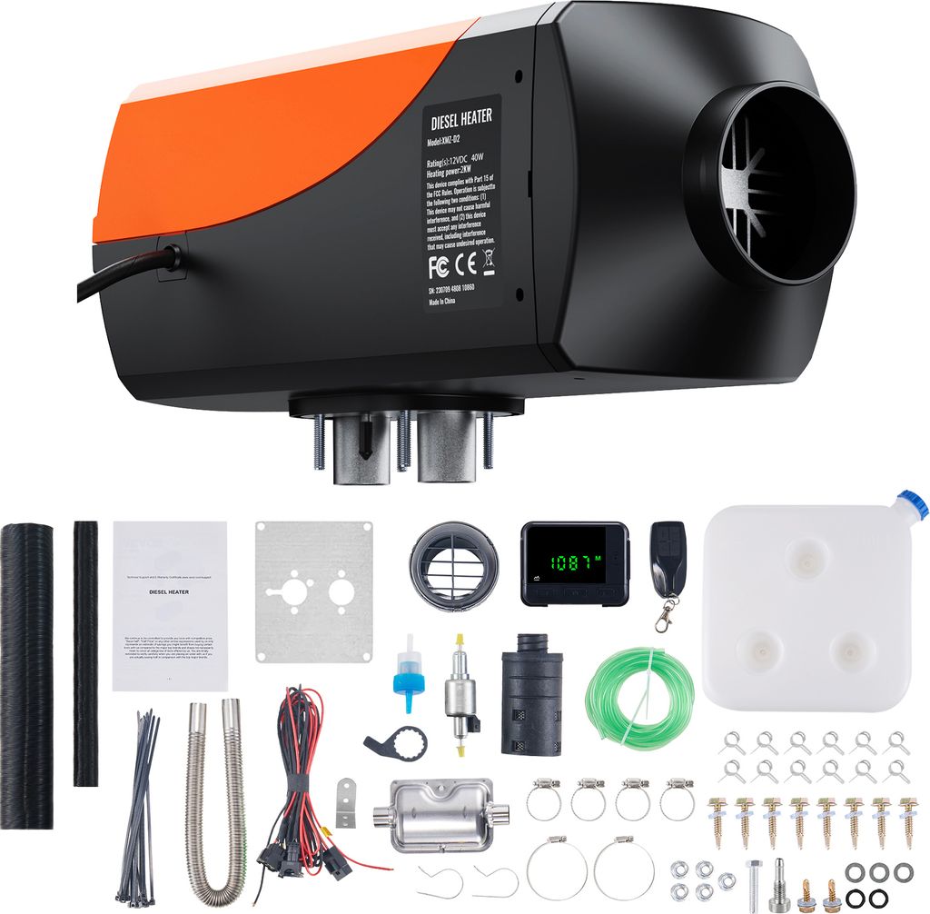 SucceBuy Diesel-Luftheizung, 12 V, 2 kW, mit LCD-Display Produktbild 