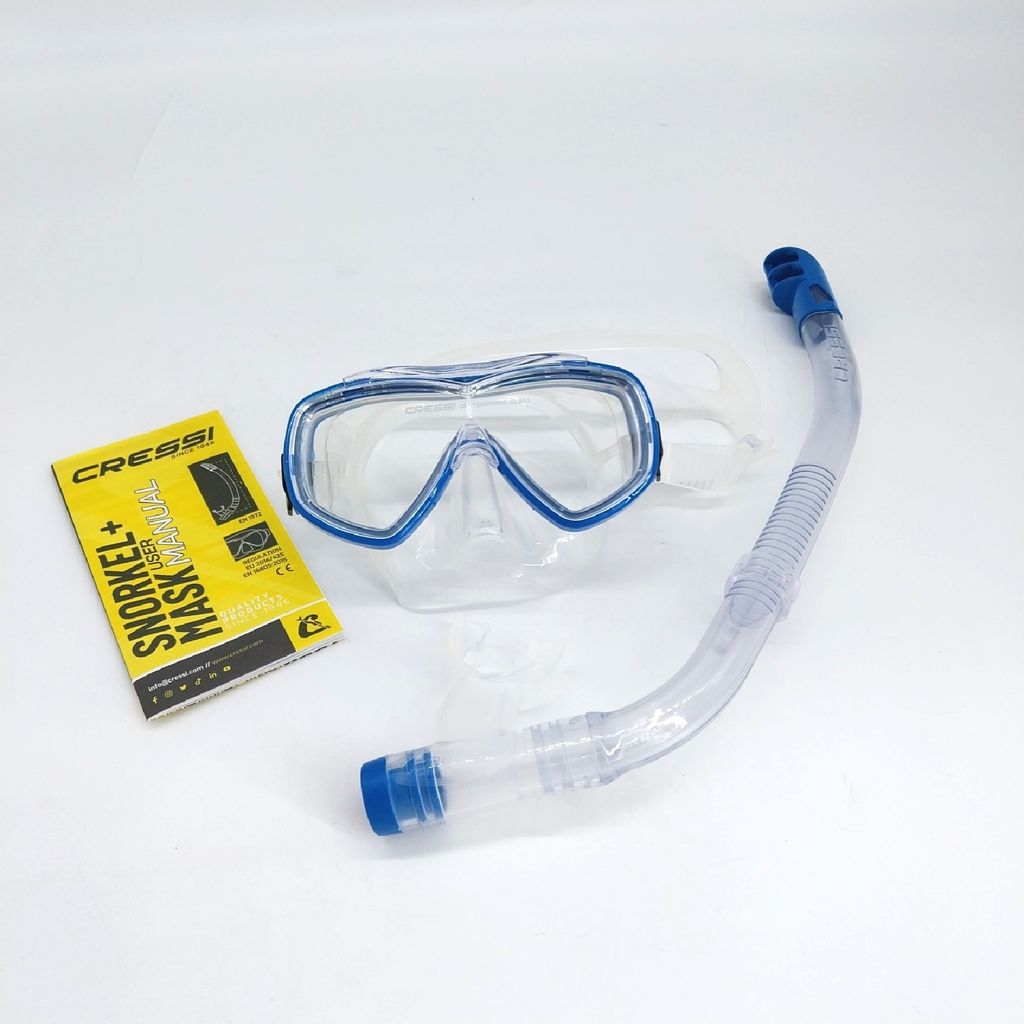 Cressi Schnorchelset Kinder Ondina Top Schnorchel Wassersport; Tauchbrille; Hochwertig