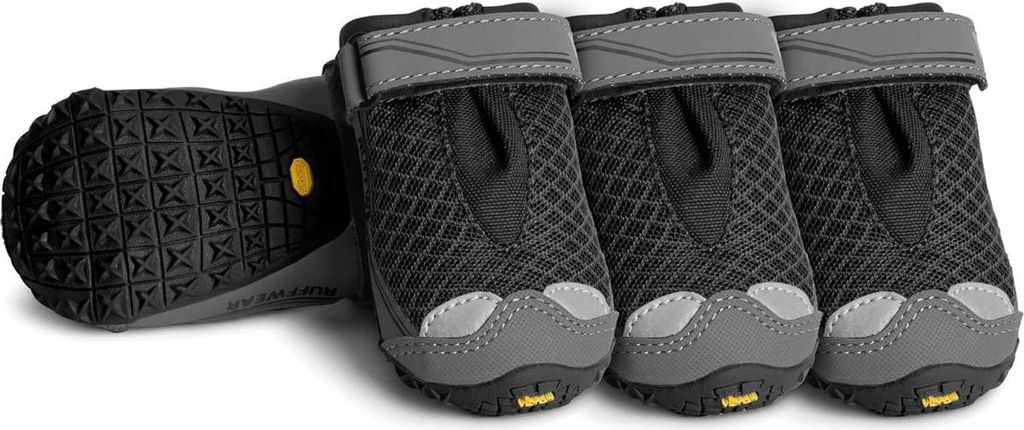 Ruffwear Hundeschuhe Grip TrexTM - 4er Set XXXXS - 38 mm Obsidian Black