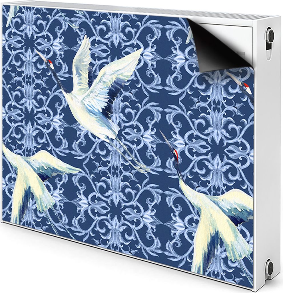 Magnet Radiator Magnet Mat Heizkörperverkleidung Heizkörper-Abdeckung Heizung 90x60 cm - Chinesische Kräne