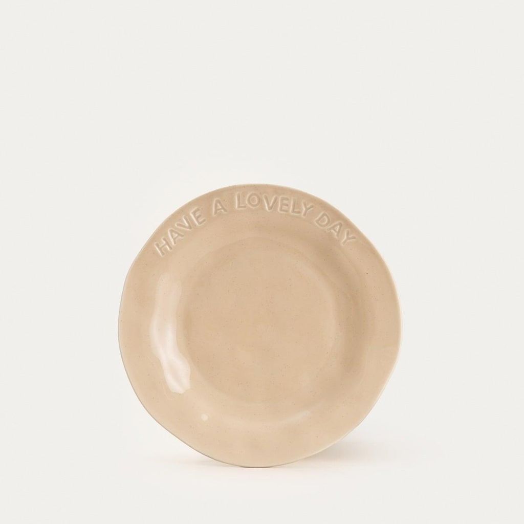 HOMLA ISERNIA Teller beige 20 cm