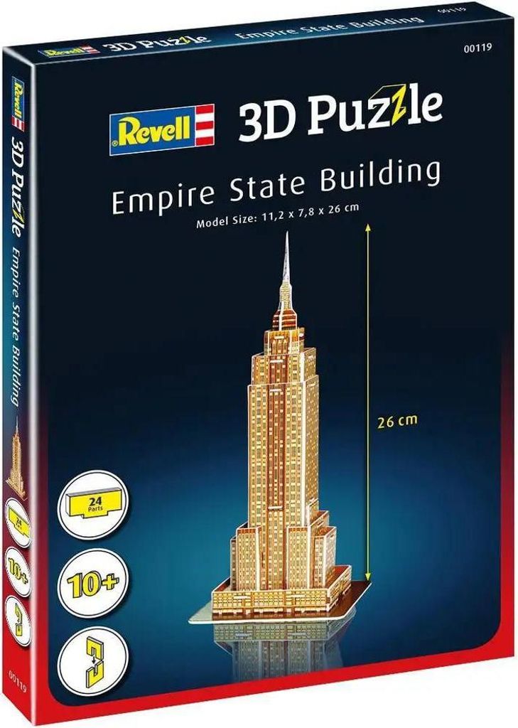 REVELL puzzel mini3D Empire State Building 00119 Productafbeelding 