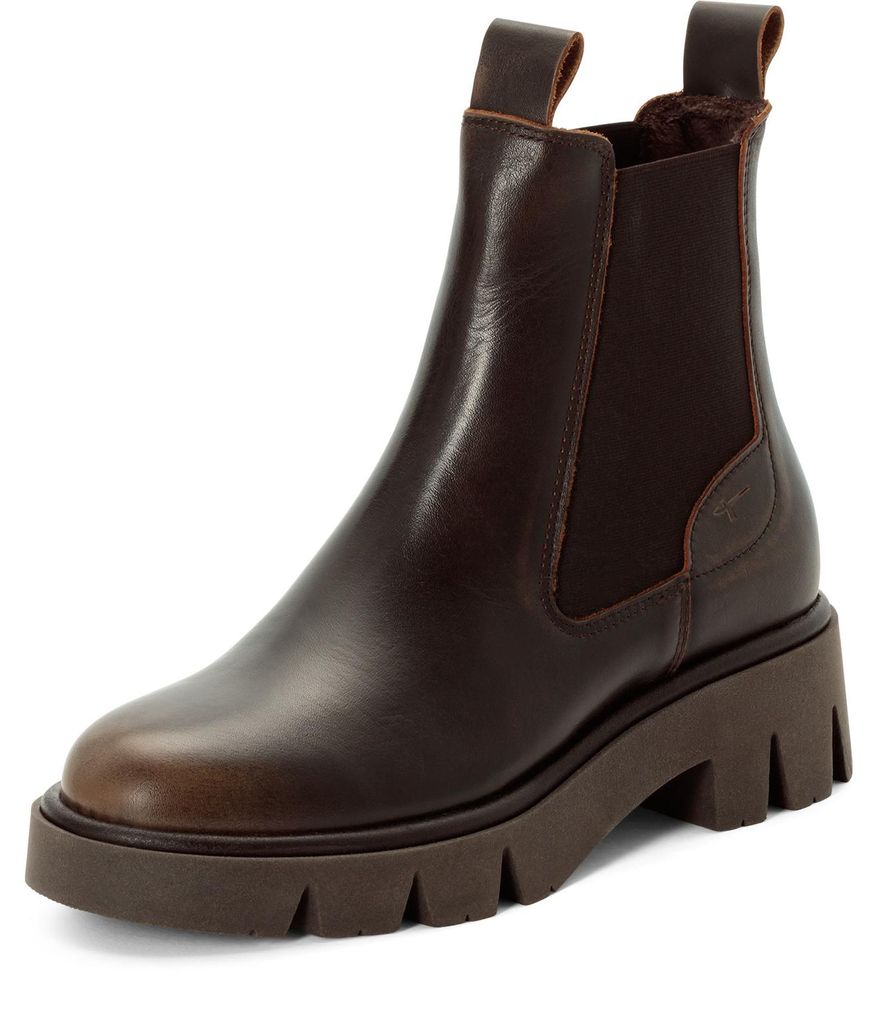 Tamaris Da.-Stiefel Glattleder braun Produktbild 