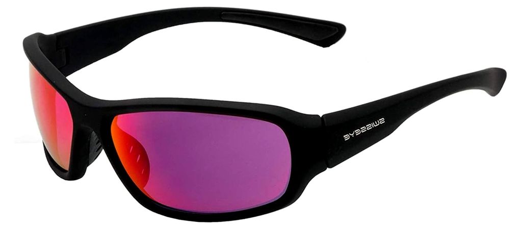 Sportbrille für Freeride (100% UVA-, UVB- und UVC-Schutz, gummierte Nasenauflage & Bügelenden, splitterfreies TR90-Material, inkl. Mikrofaserbeut...