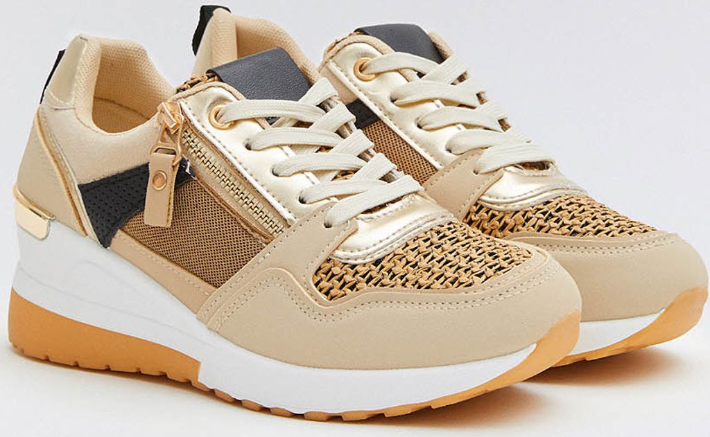 Buonarotti Damen Sneakers Khaki Größe: 40