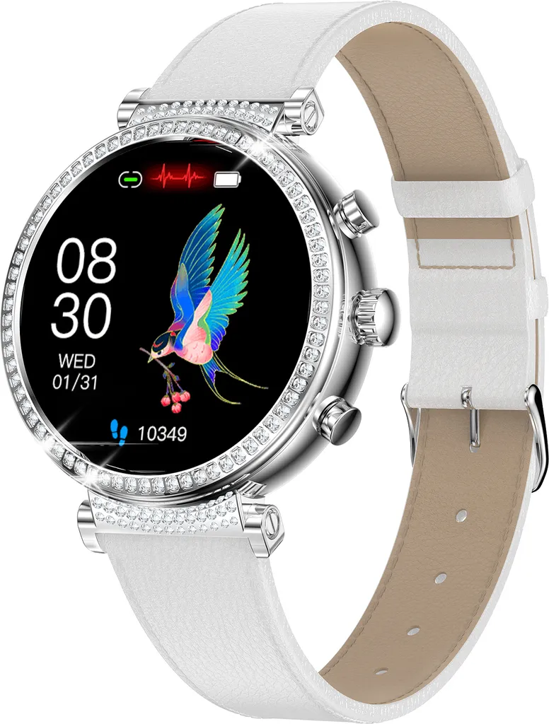 Montre sport TK28 Blanc pour le fitness et le suivi des calories brûlées