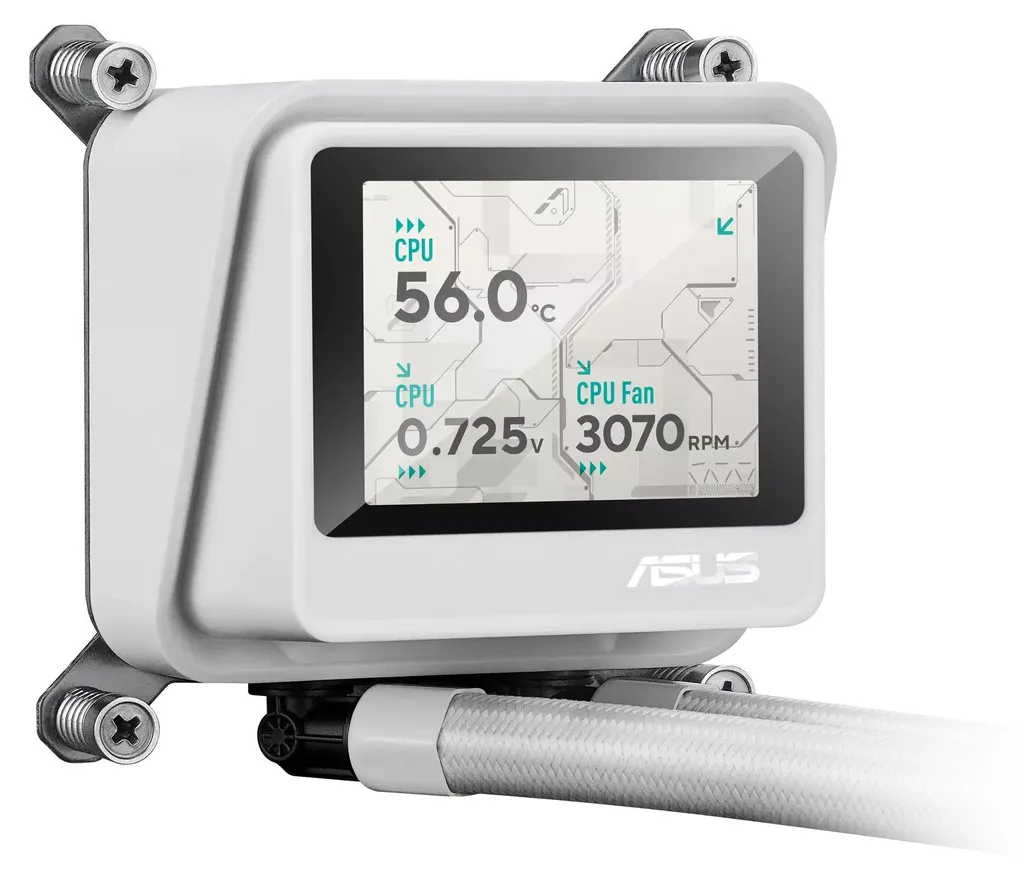 ASUS MAX Gaming LC 360 ARGB LCD White Edition - Watercooling AIO Blanc