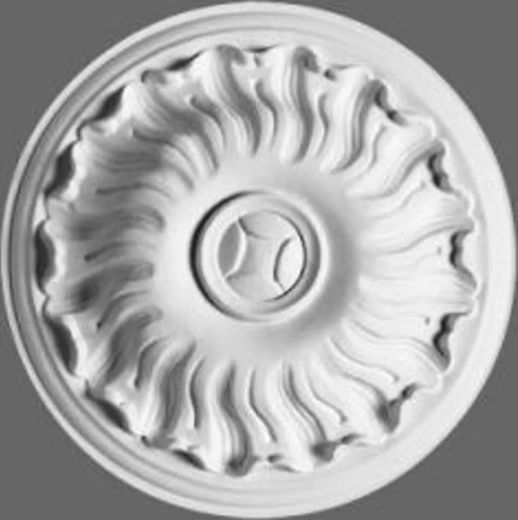 Casa Padrino Rosone Soffitto 19x19 cm - Stile Barocco Art Nouveau