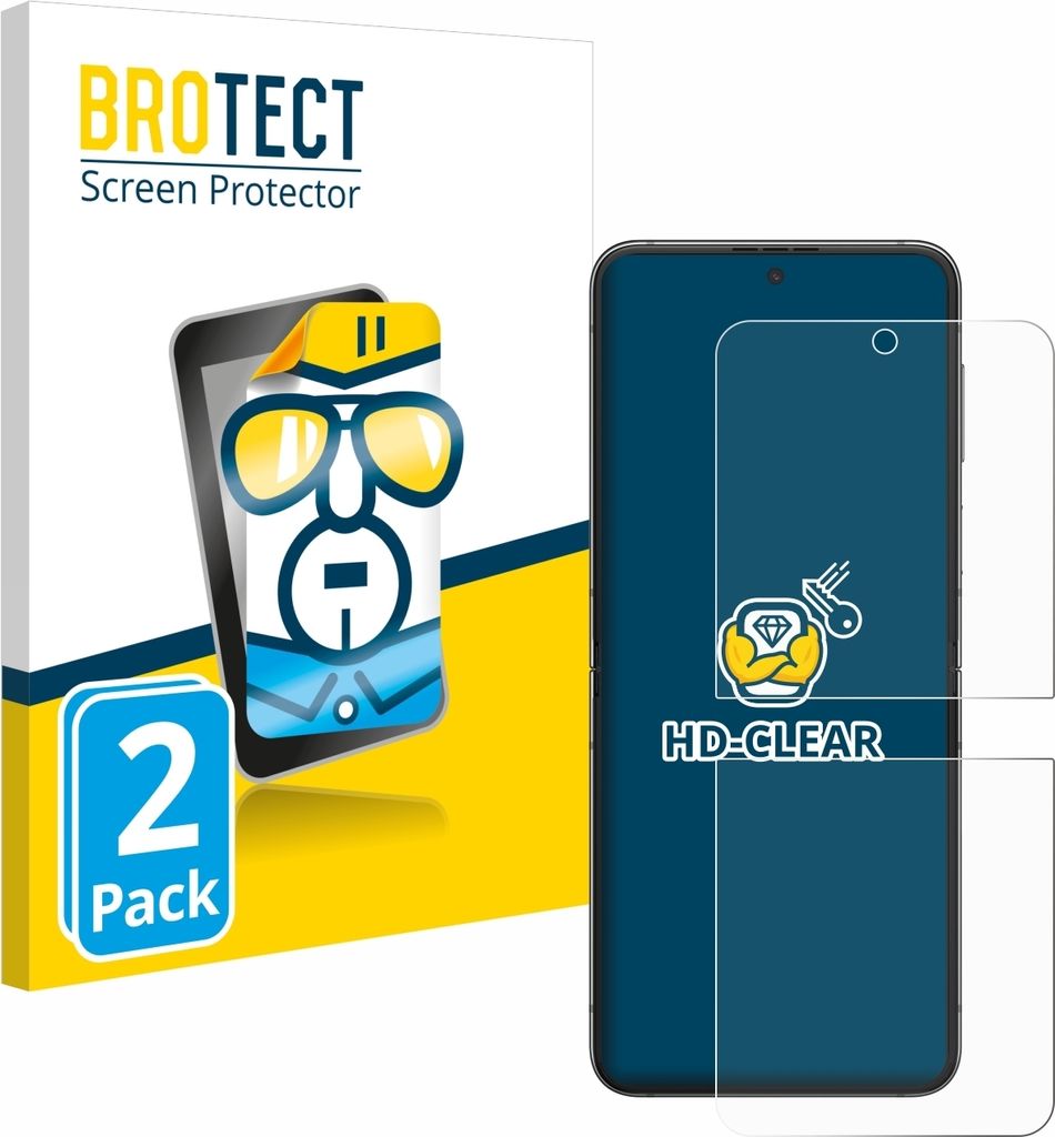 2x Für Samsung Galaxy Z Flip 5 Schutzfolie BROTECT Produktbild 