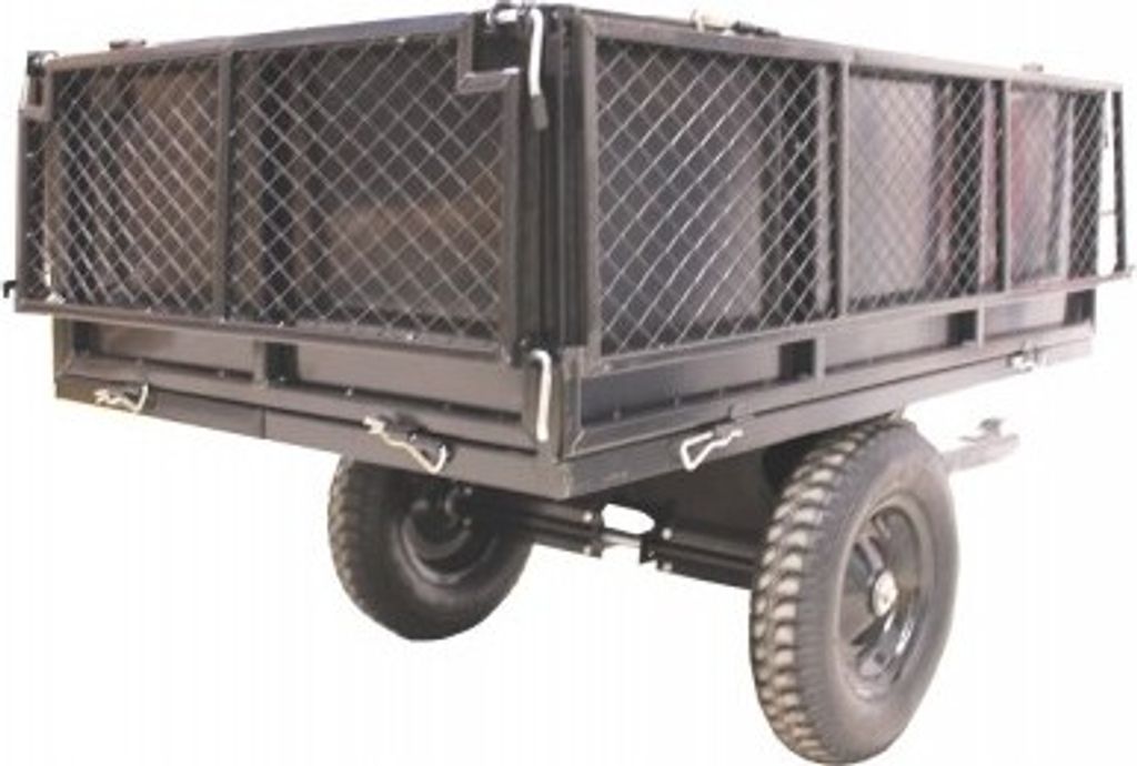 Rasentraktor Anhänger Kippanhänger 300 kg kippbar mit Produktbild 3
