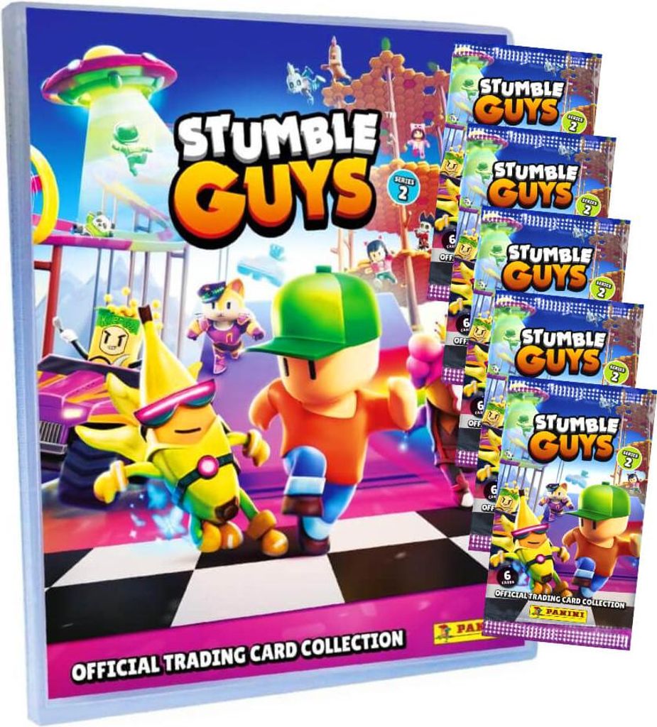 Panini Stumble Guys Karten Serie 2 - Sammelkarten Trading Cards - 1 Mappe + 5 Booster