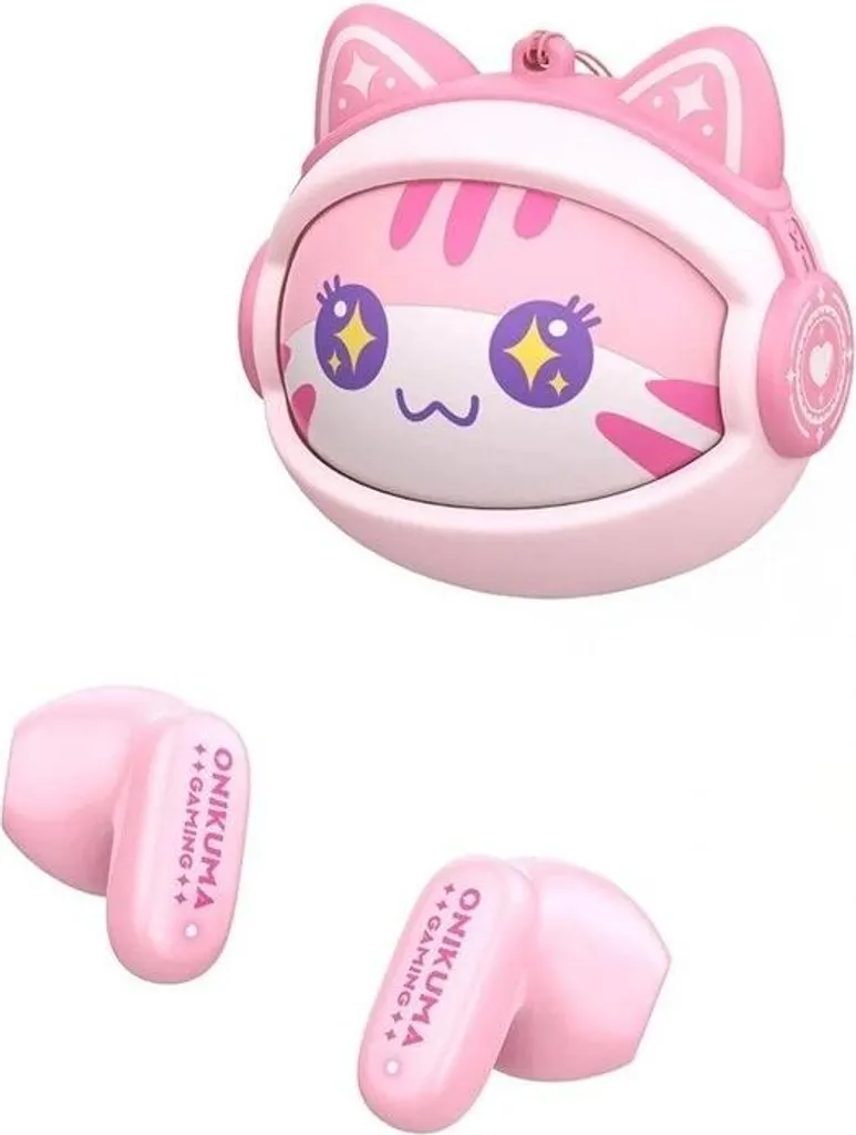 Écouteurs ONIKUMA TX603 rose avec réduction de bruit et batterie longue