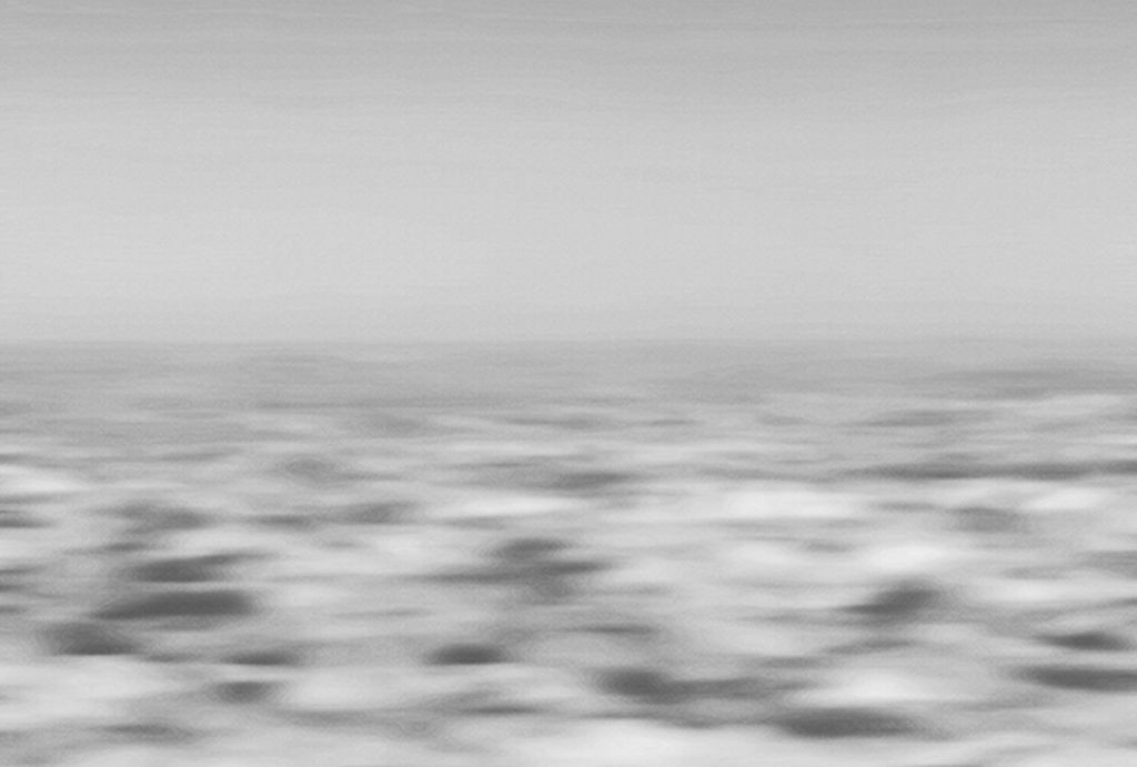 Tadessi Fototapete | Meer | 4.00 m x 2.70 m | Grau | Weiß | Wandbild | Digitaldruck