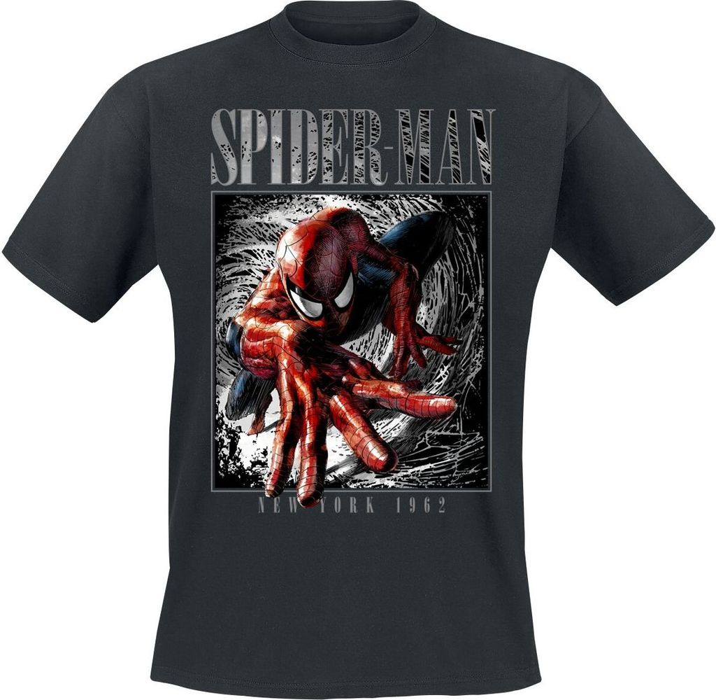 Spider-Man T-Shirt Herren New York - 1962 schwarz S