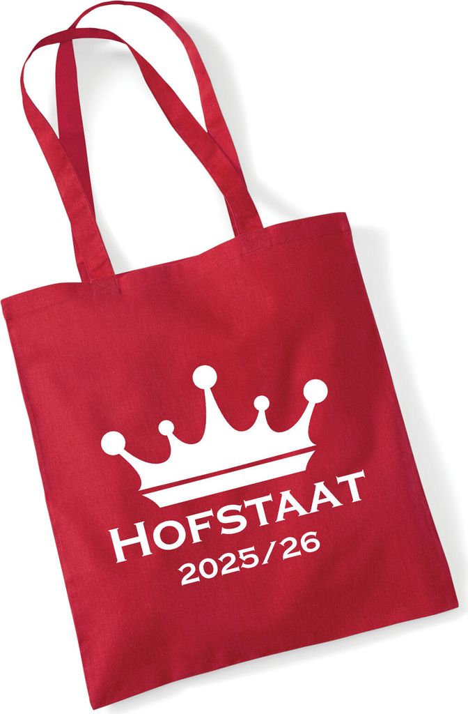 Huuraa Jutebeutel Hofstaat 2025/26 Schützenfest 10 Liter Classic Red Baumwolle Tasche Geschenkidee
