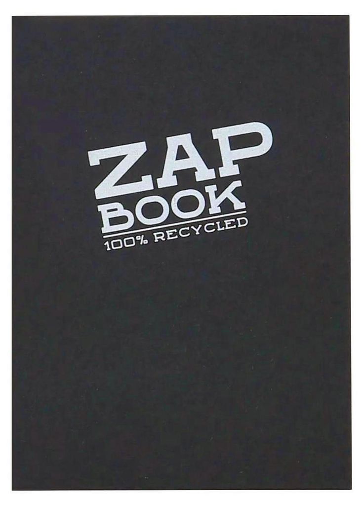 Clairefontaine ZapBook geleimt schw A6 80g 160Bl