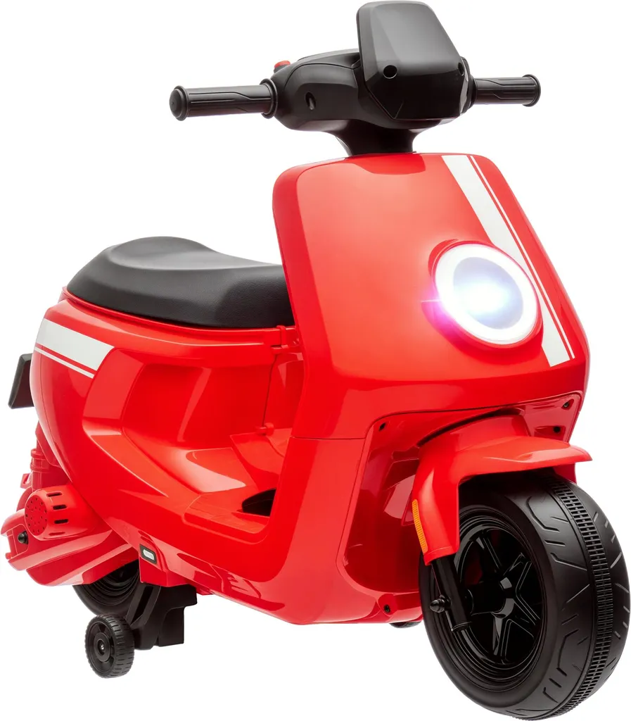 Scooter électrique enfant anti-chute AIYAPLAY 6V avec Roues de Sécurité