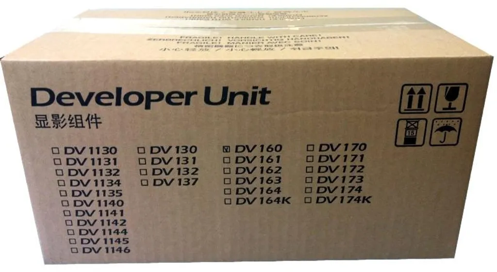 Révélateur Noir Kyocera DV-160 : Corrigez les Défauts d'Impression Laser