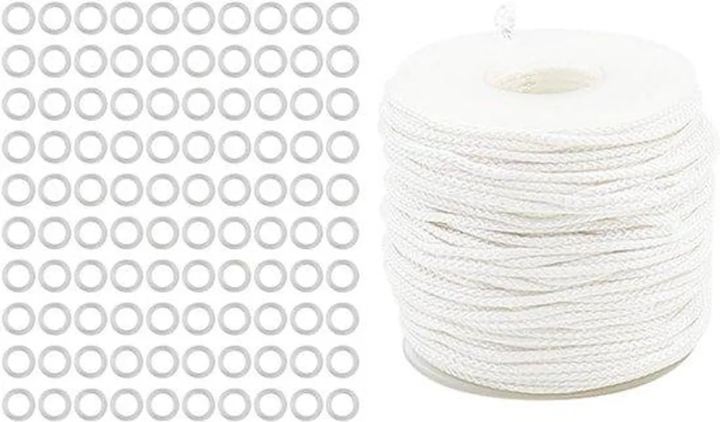 Fil de levage tressé en nylon blanc 1,8 mm pour réparation de store
