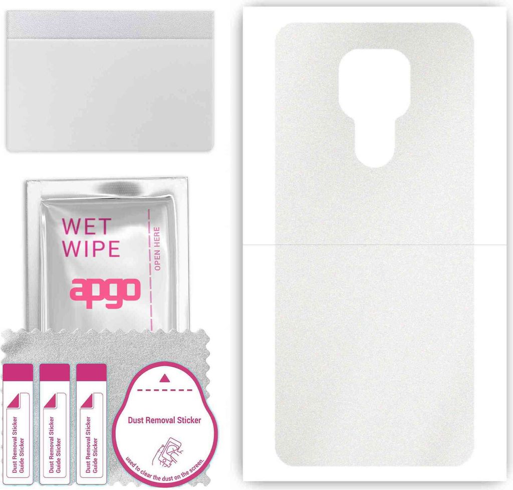 apgo Rückseite Schutzfolie, Skin, kompatibel mit Motorola Moto E7 Plus, Hinten Displayschutzfolie aus Vinylfolie, kratzfest, einfache Montage - Ma...