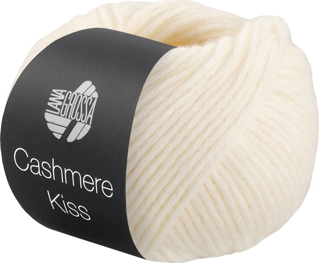 Lana Grossa - Cashmere Kiss 0109 weiß Produktbild 