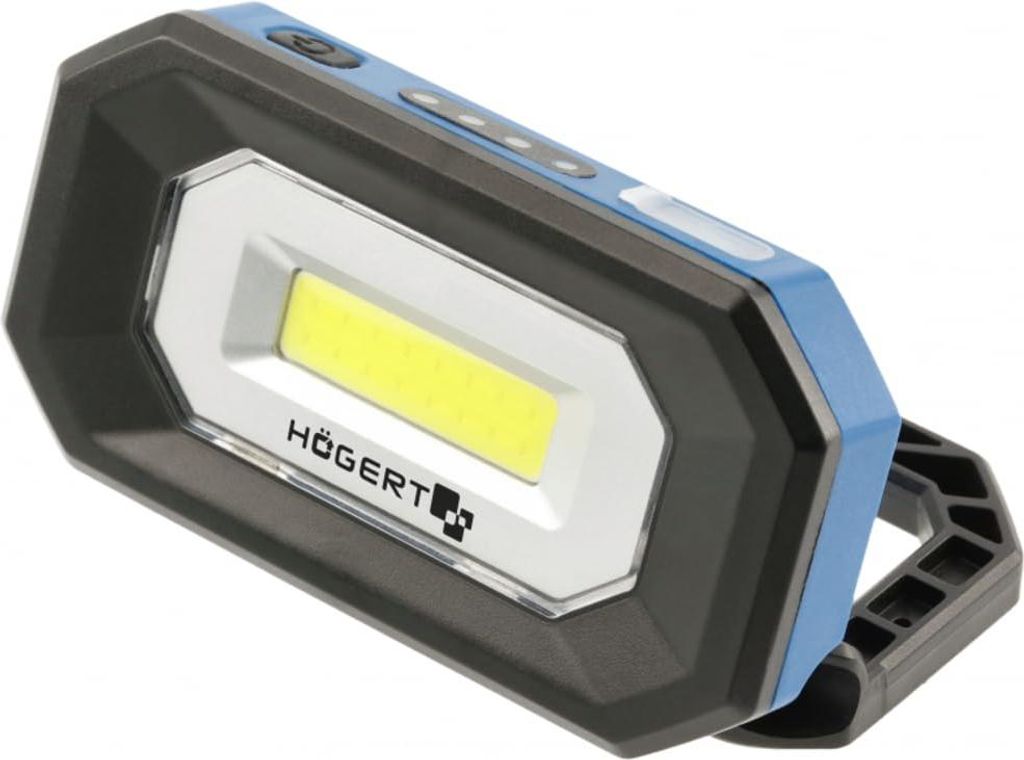 HÖGERT TECHNIK Arbeitslampe 500 lm, 3 Modi, Wiederaufladbar, USB-C, Magnetische Befestigung, IPX4 Spritzwasserschutz, IK07 Stoßfestigkeit, 10h La...