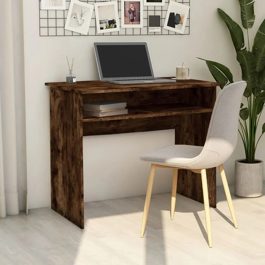 Scrivania Maison Exclusive 90x50x74 Rovere Fumo | Arredo Ufficio Casa