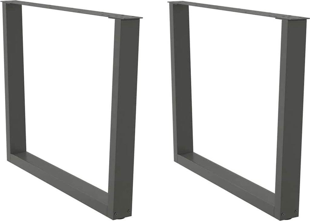 Esstisch Beine V-Form 2 Stück Anthrazit 100x(72-73,3) cm Stahl