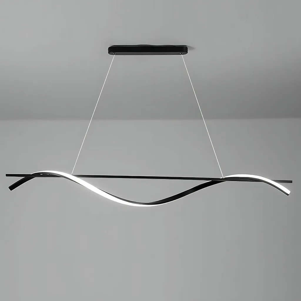 Suspension pour Table à Manger 120cm Noire Toolight - Idéal Cuisine Loft