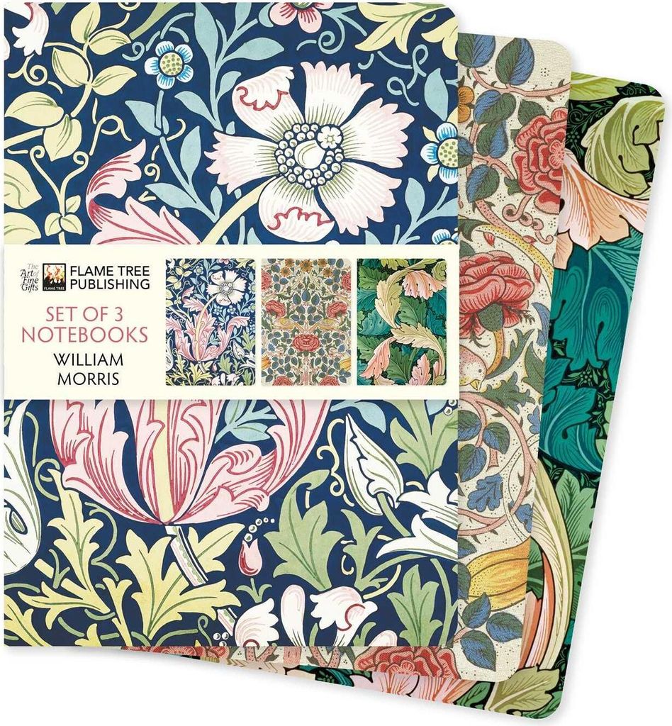 William Morris Set of 3 Standard Notebooks