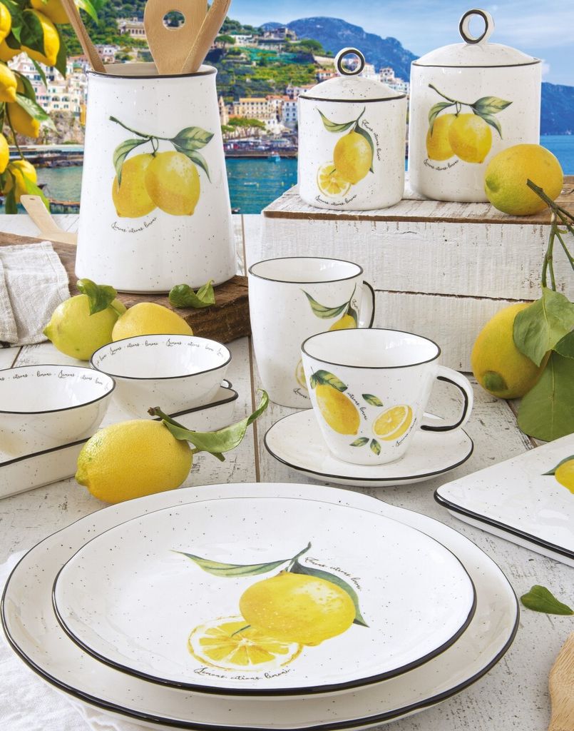 City To Cottage Keramik Teller 20cm - Schwarz-Weiß Polka Dots, Handgemacht, Spülmaschinenfest