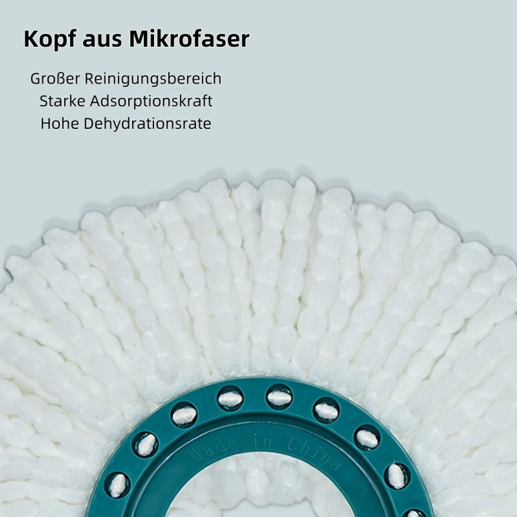 MCBOSON 2er Set Ersatzkopf Clean Twist Disc Mop, Ersatzkopf Produktbild 3