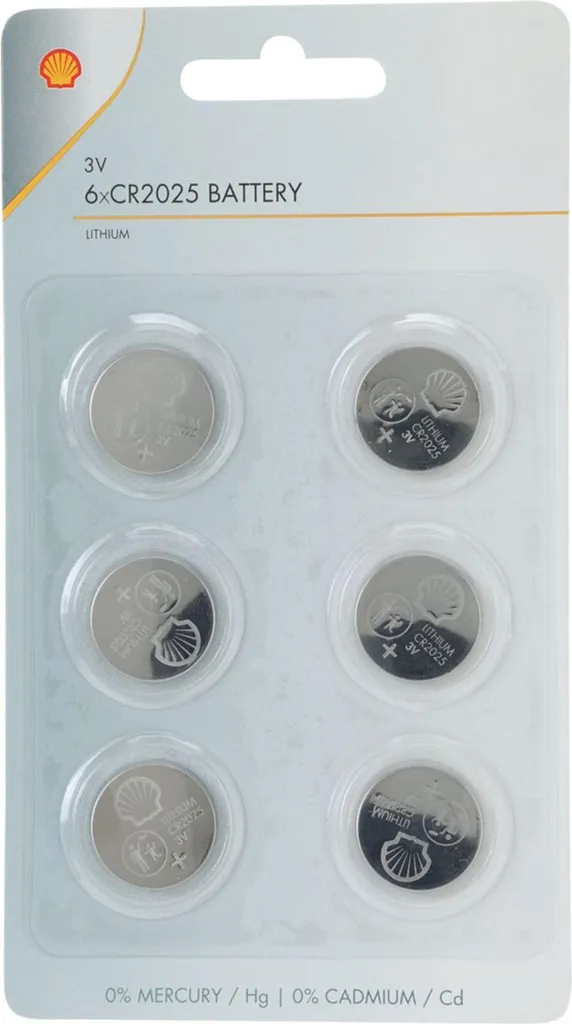 Pack de 24 piles CR2025 Lithium 3V SHELL - Évitez les pannes d'appareils