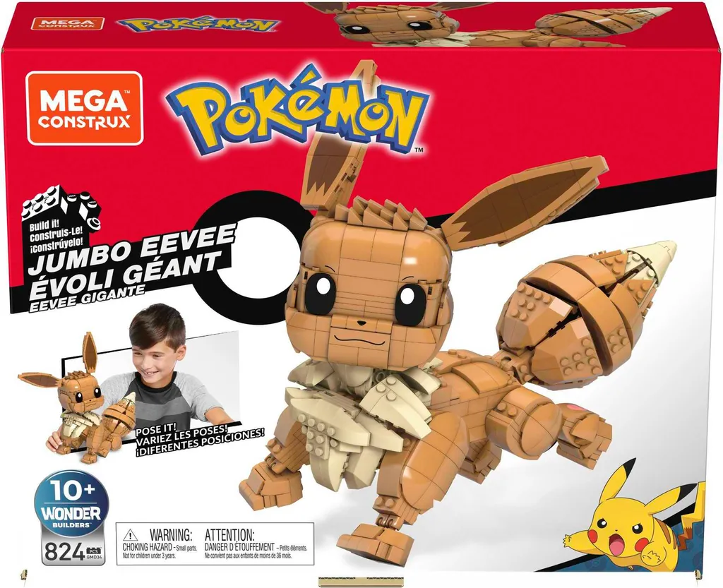 Pokémon Jumbo Evoli Figurine de Collection Idéale pour Déco et Jeu - 10
