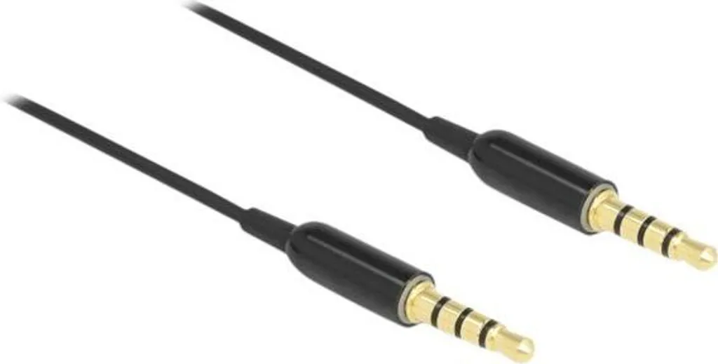Cavo Jack Sottile Delock 3.5mm 4 Pin 50cm per Smartphone e Tablet