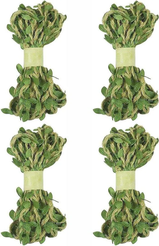 Cordelette de jute feuillue robuste pour masquer les fixations jardin