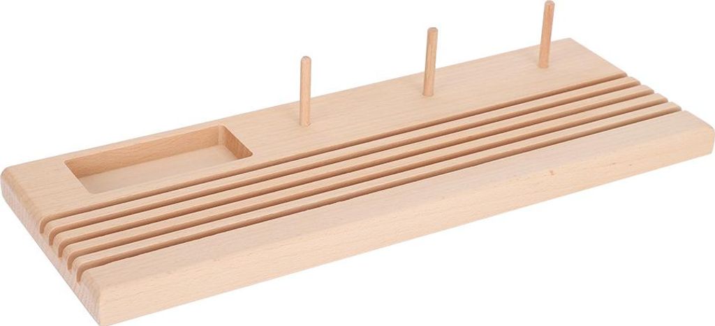 Qcwwy N?hen Lineal Holder Organizer St?nder Quilt Tool Buchenmaterial 14.2x5.1in fr Quilt Lineal Spul Thread Spool Speicherung
