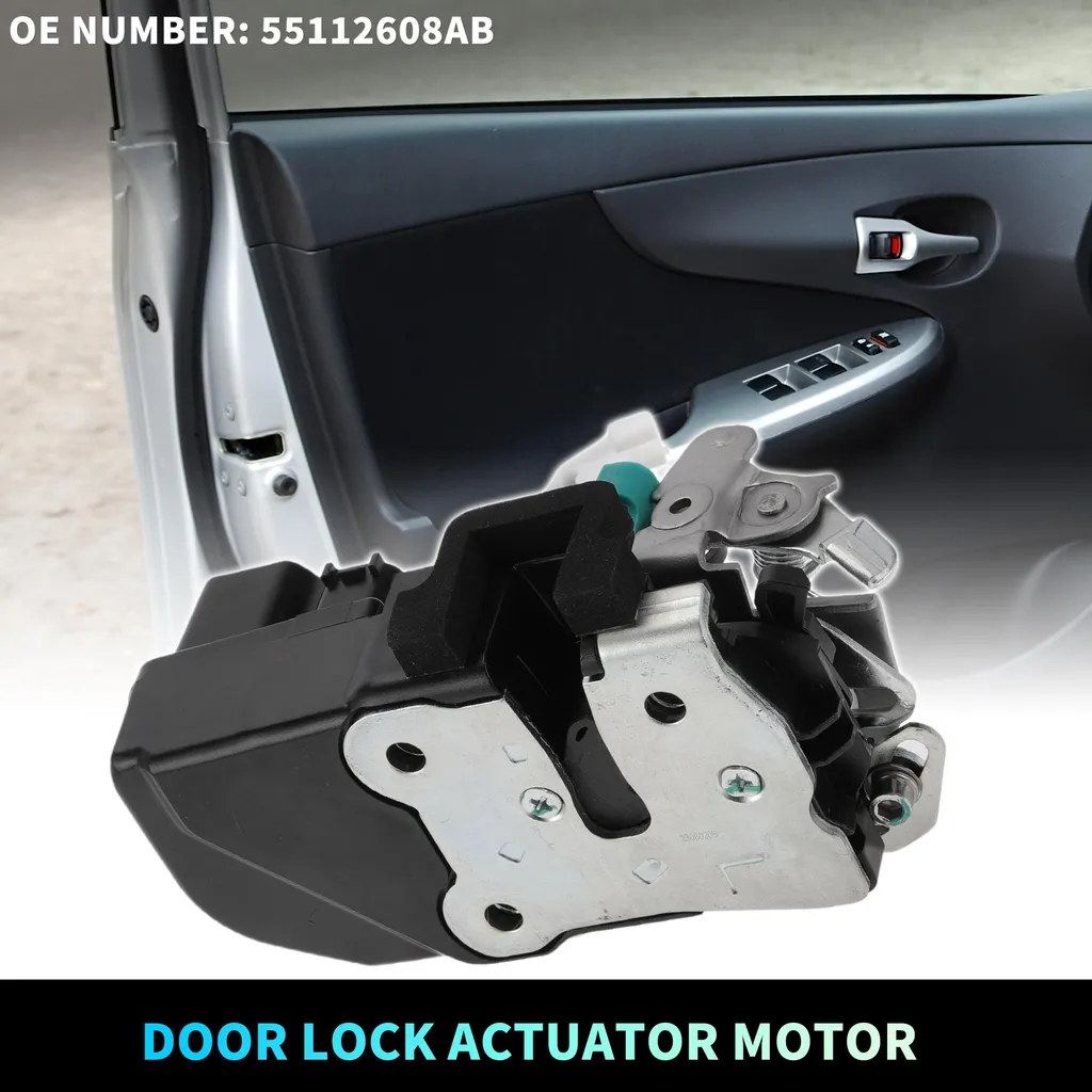 Moteur de Serrure en Métal et Plastique 55112608AB pour Dodge Dakota Noir
