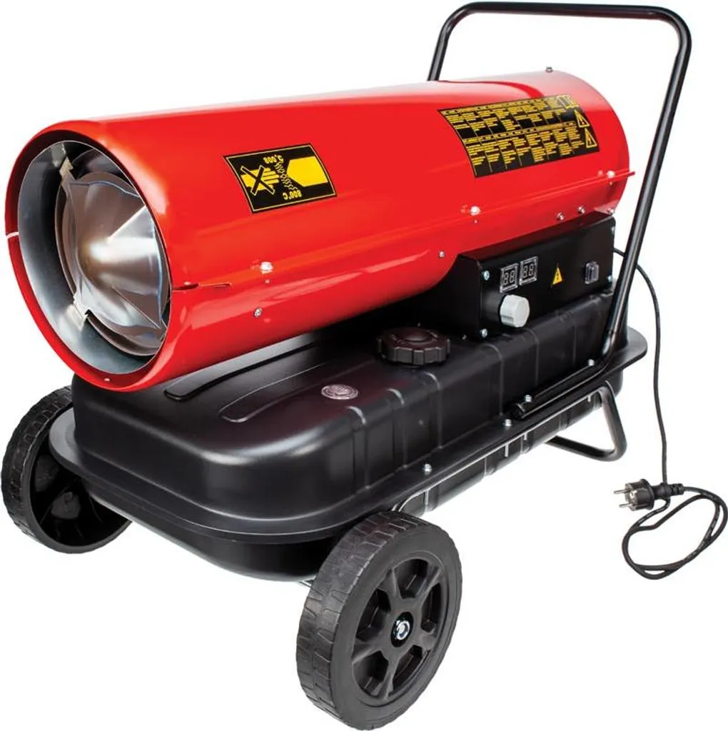 Canon à air chaud diesel 30 kW avec thermostat pour chantier et garage