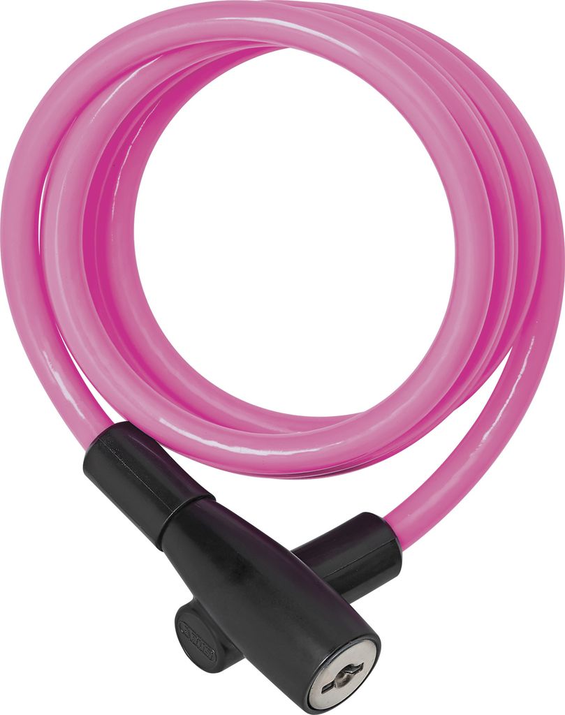 ABUS Spiralkabelschloss 3506K - 6 mm starkes, flexibles Fahrradschloss - ABUS-Sicherheitslevel 1 - 120 cm - Zufallsfarbe