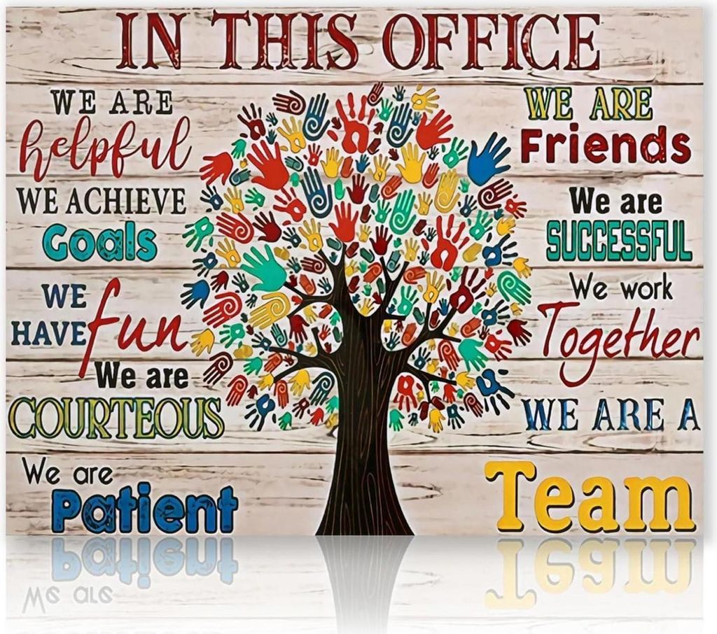 Motivation Poster Positive Leinwand Bilder Büro Deko 30x40 Produktbild 
