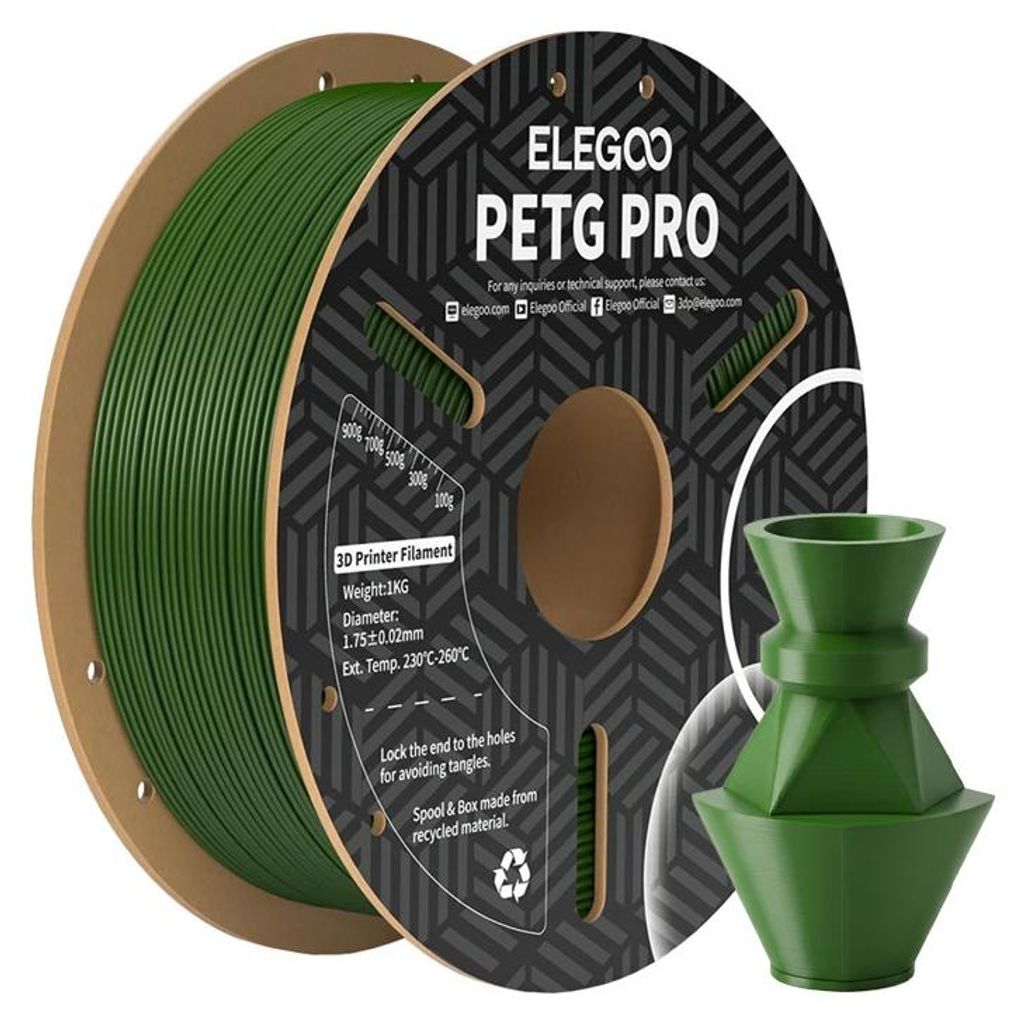 ELEGOO PETG Pro Filament Olivgrün 1,75 mm 1 kg, für Produktbild 