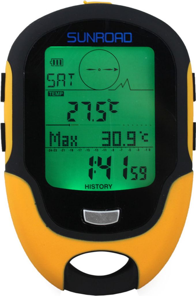 Sunroad FR500 Multifunkční LCD digitální výškoměr Barometr Obrázek produktu 1