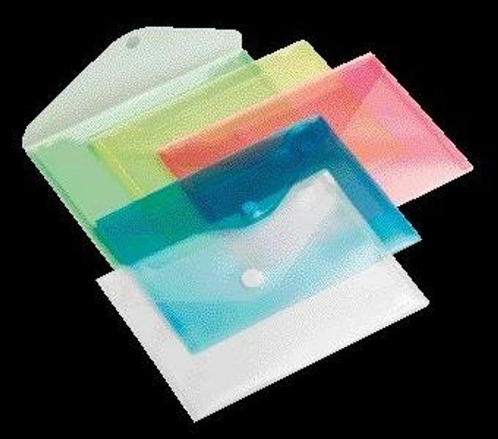 Quantore - Umschlagtasche A5 250x180mm quer transparent weiß