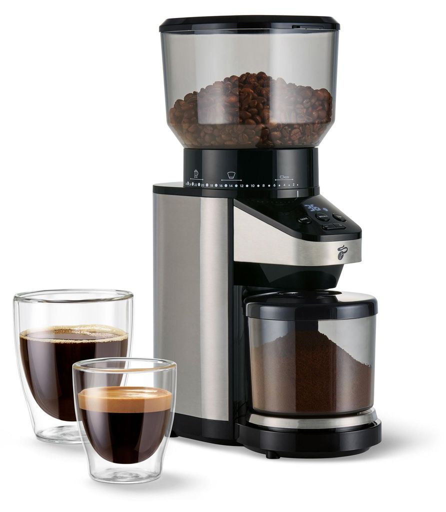 Tchibo elektrische Kaffeemühle, eingebaute Waage, Produktbild 