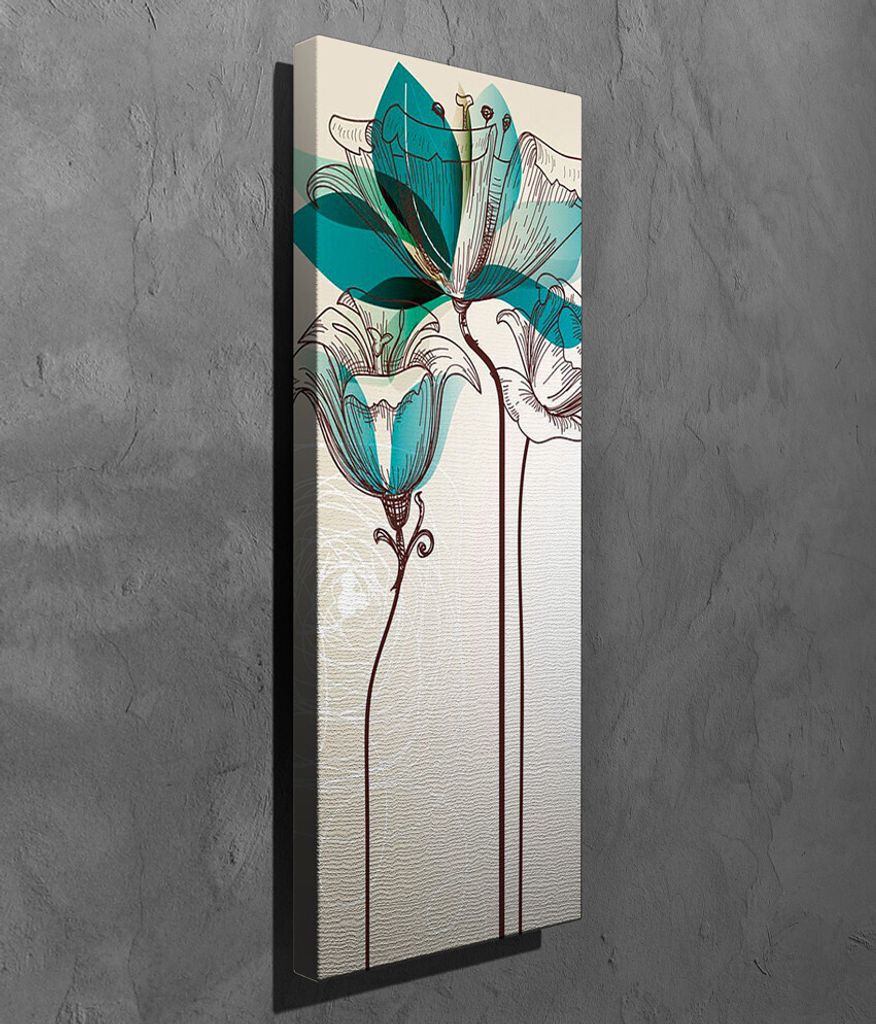 Wallity, PC250, Leinwandbilder, Mehrfarbig, Holz, 30 x 80 cm