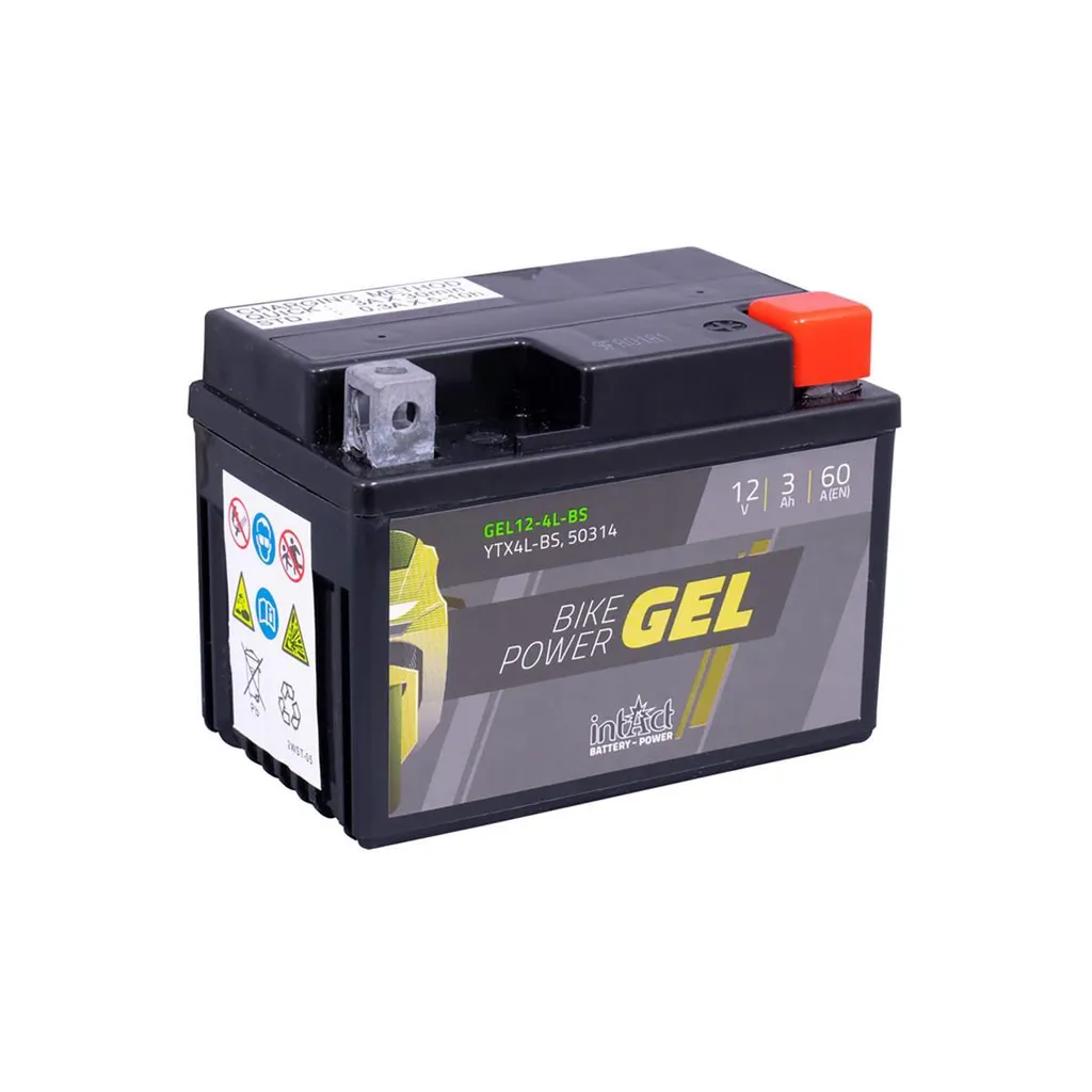 Batteria Moto GEL YTX4L-BS 12V 3Ah intAct 50314 | Sostituzione Alta Qualità