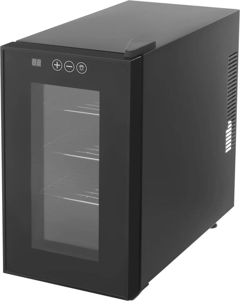 Reptilien Inkubator - 23 l Eierbrüter - Konstante Temperatur und Luftfeuchtigkeit 10–40 °C - EU Stecker - Doppelverglasung - Schwarz